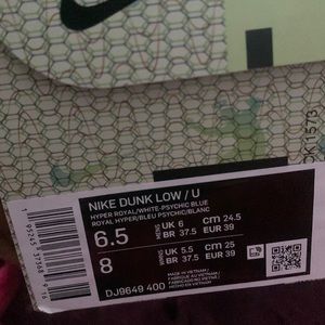 MENS NIKE DUNK SZ 6.5